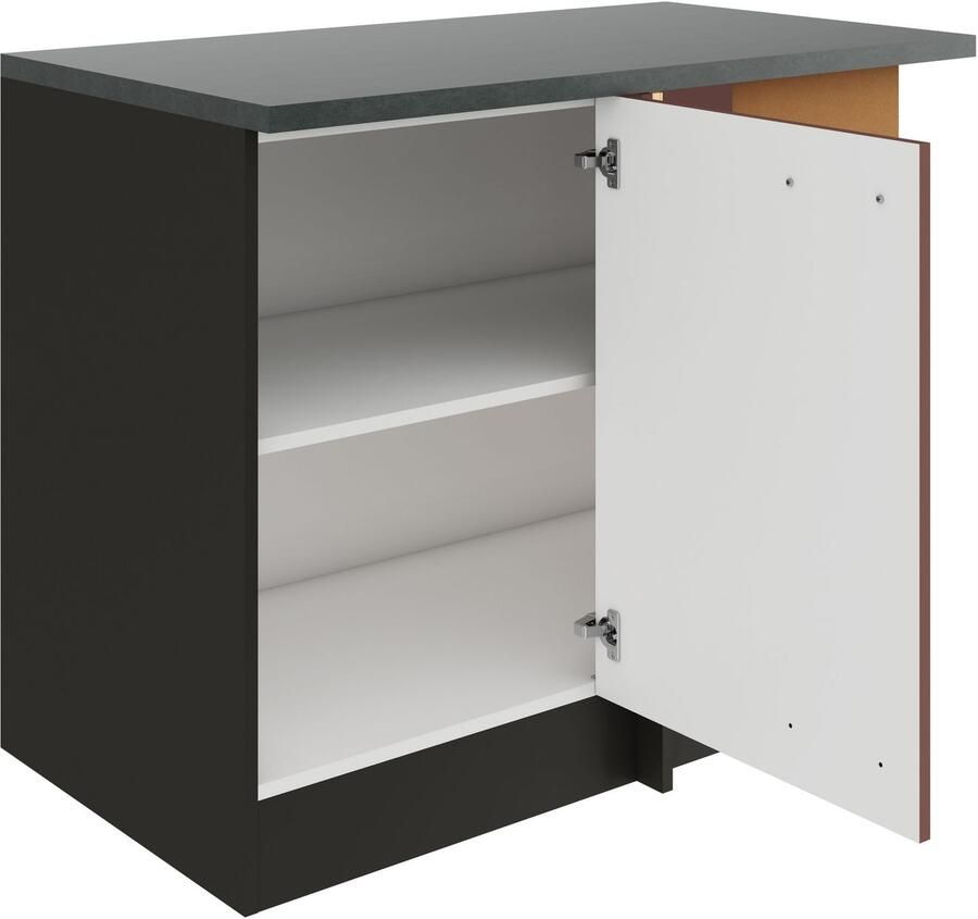 OPTIFIT Hoekonderkast Palma Breedte 100 cm deuropening verwisselbaar