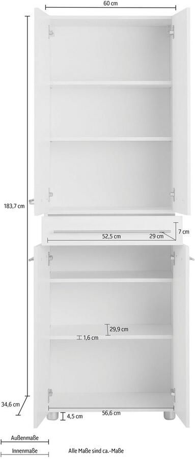 OPTIFIT Hoge kast Bern - Foto 4