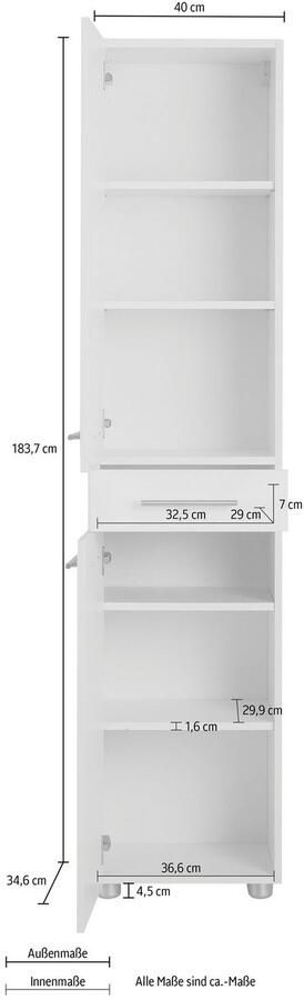 OPTIFIT Hoge kast Bern - Foto 4
