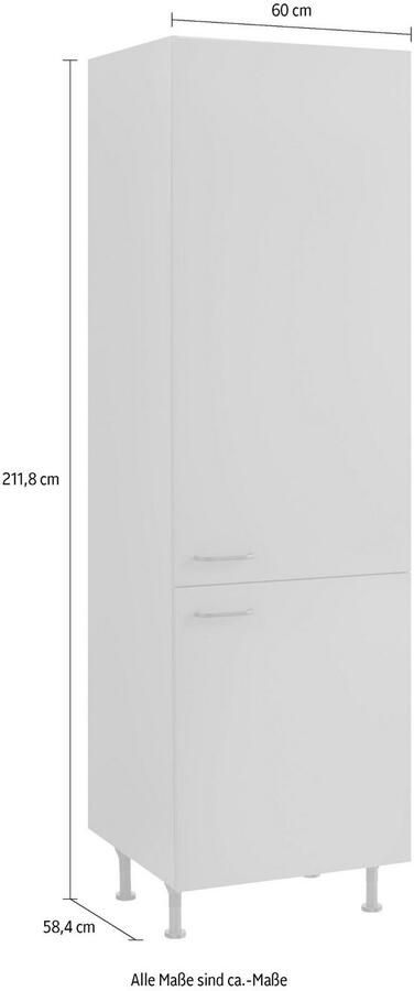 OPTIFIT Hoge kast Elga met soft-close-functie in hoogte verstelbare poten breedte 60 cm