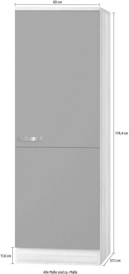 OPTIFIT Hoge kast Faro met metalen greep breedte 60 cm