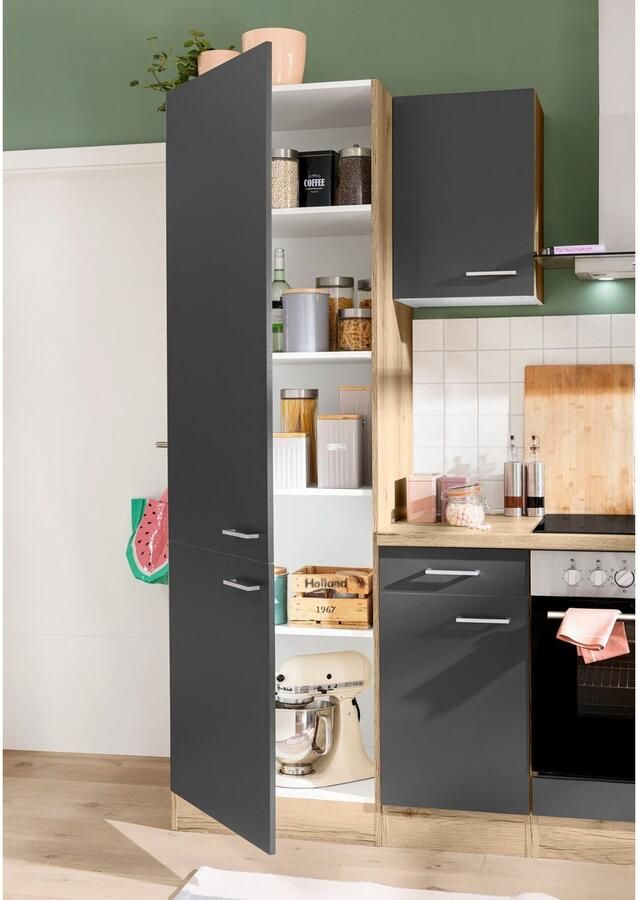 OPTIFIT Hoge kast Iver Breedte 60 cm met 4 planken voor veel bergruimte - Foto 3