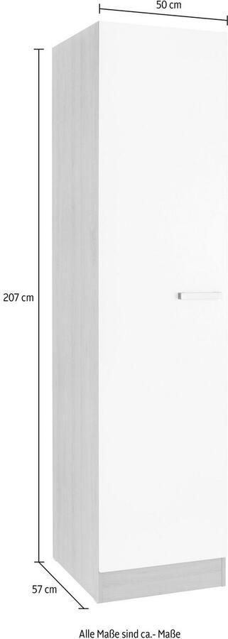 OPTIFIT Hoge kast Odense 50 cm breed 57 cm diep met 3 losse planken voor veel bergruimte - Foto 3