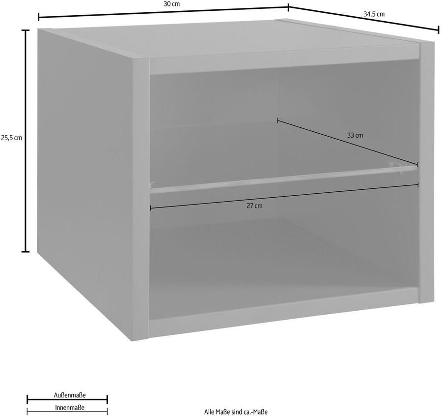 OPTIFIT Kastelement Napoli voor onderkast breedte 30 cm - Foto 1