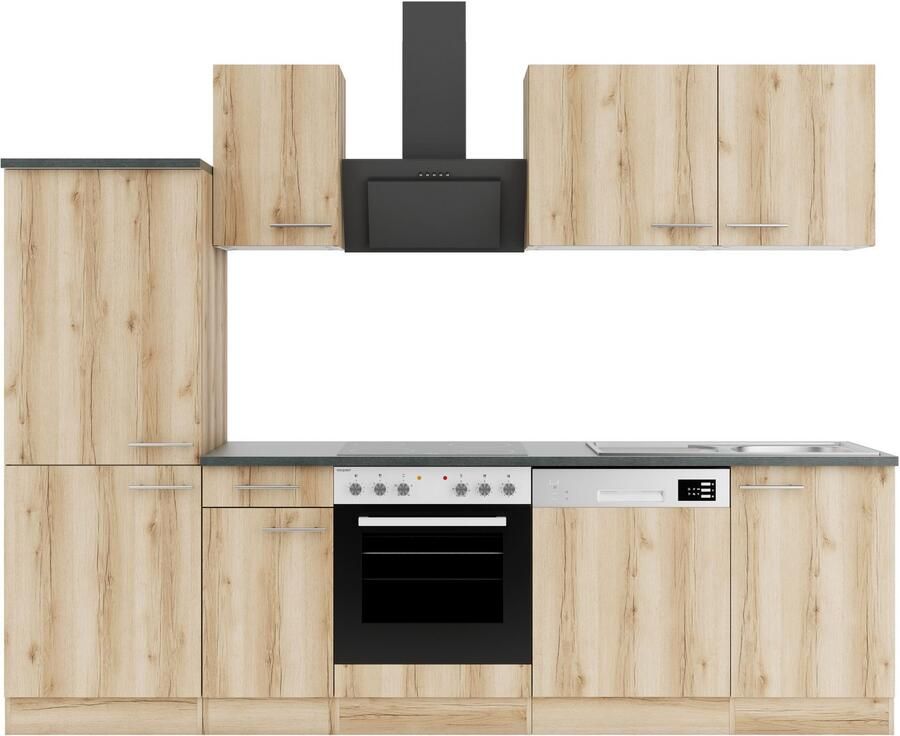 OPTIFIT Keuken Bella Breedte 210 cm optioneel met elektrische apparaten