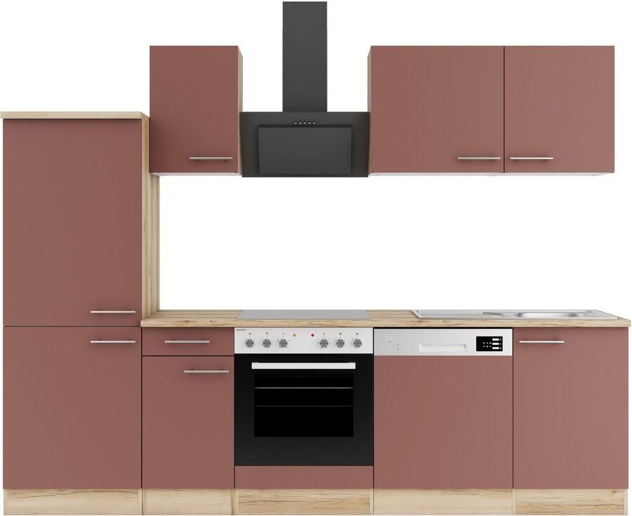 OPTIFIT Keuken Bella Breedte 210 cm optioneel met elektrische apparaten