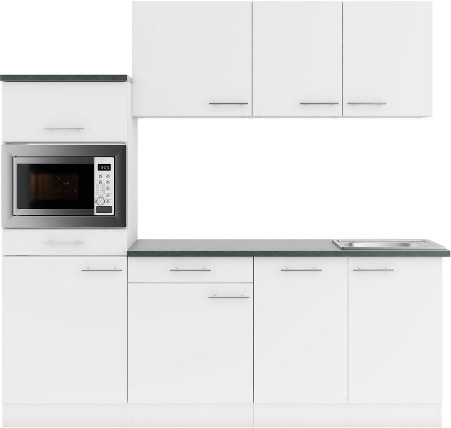 OPTIFIT Keuken Bella Breedte 210 cm optioneel met elektrische apparaten