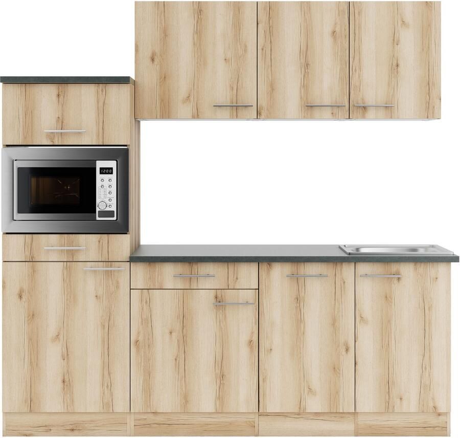 OPTIFIT Keuken Bella Breedte 210 cm optioneel met elektrische apparaten