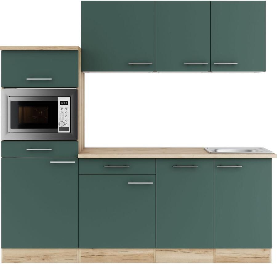 OPTIFIT Keuken Bella Breedte 210 cm optioneel met elektrische apparaten