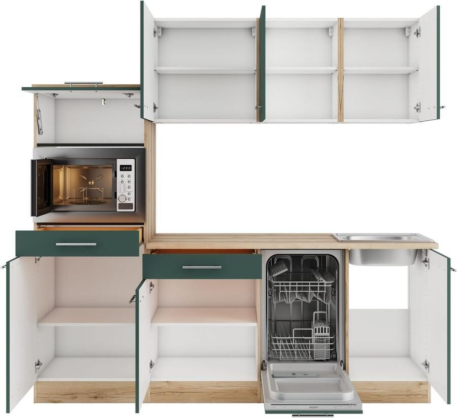 OPTIFIT Keuken Bella Breedte 210 cm optioneel met elektrische apparaten - Foto 2