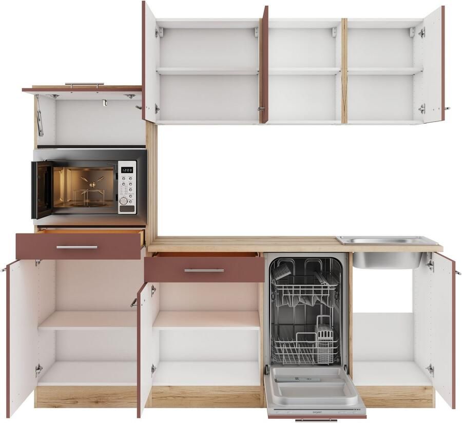 OPTIFIT Keuken Bella Breedte 210 cm optioneel met elektrische apparaten - Foto 2