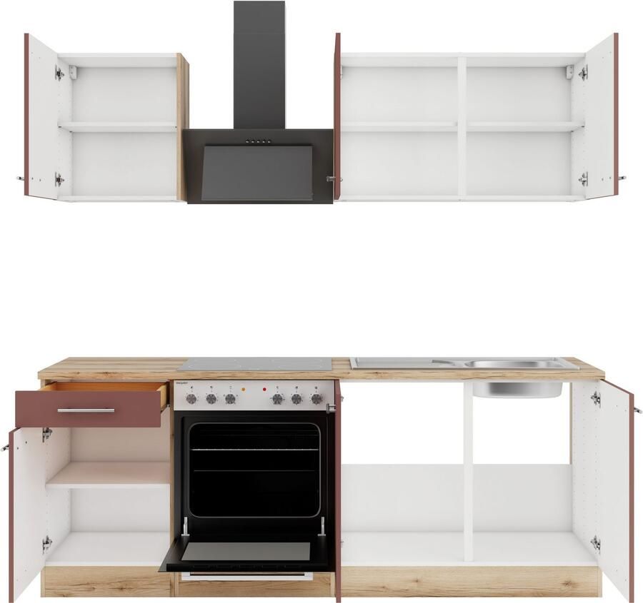 OPTIFIT Keuken Bella Breedte 210 cm optioneel met elektrische apparaten - Foto 2