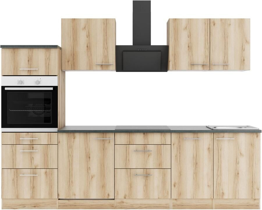 OPTIFIT Keuken Bella Breedte 210 cm optioneel met elektrische apparaten