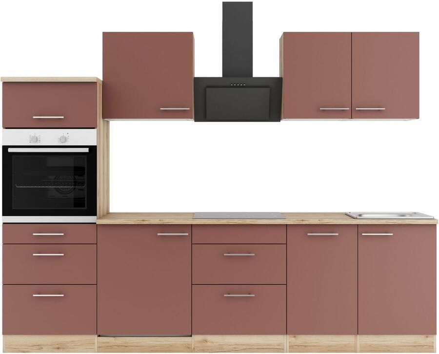 OPTIFIT Keuken Bella Breedte 210 cm optioneel met elektrische apparaten
