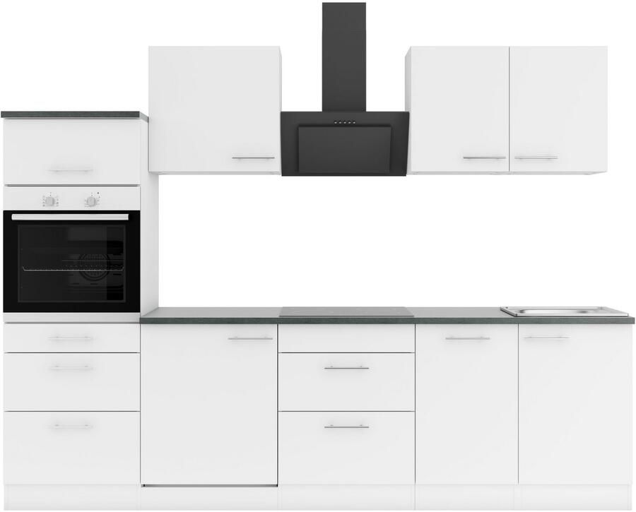 OPTIFIT Keuken Bella Breedte 210 cm optioneel met elektrische apparaten