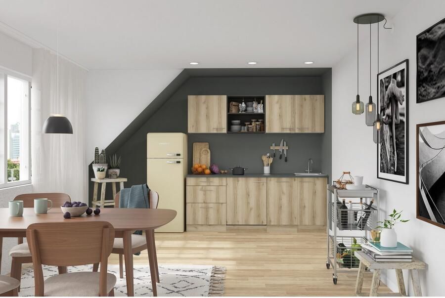 OPTIFIT Keuken Bella Breedte 210 cm optioneel met elektrische apparaten