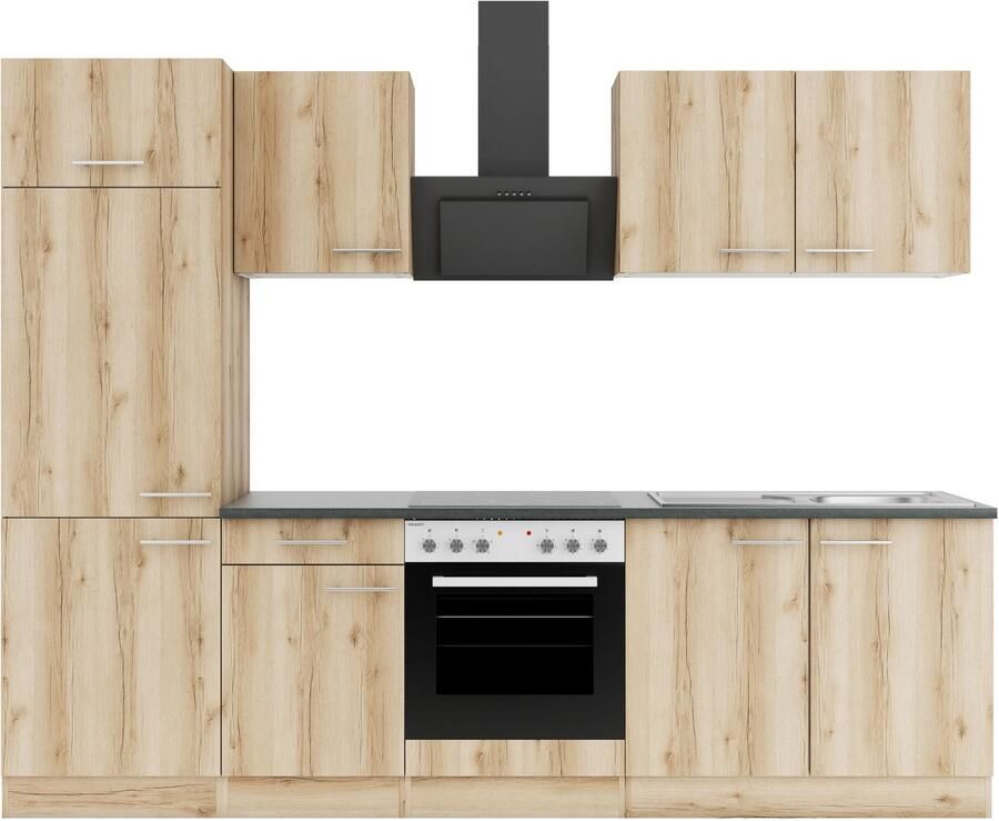 OPTIFIT Keuken Bella Breedte 210 cm optioneel met elektrische apparaten