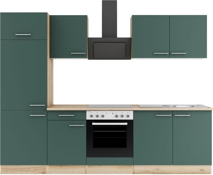 OPTIFIT Keuken Bella Breedte 210 cm optioneel met elektrische apparaten