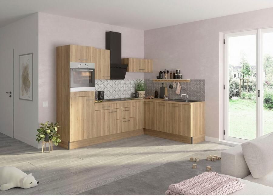 OPTIFIT Keuken Klara 270 x 200 cm breed optioneel met elektrische apparaten