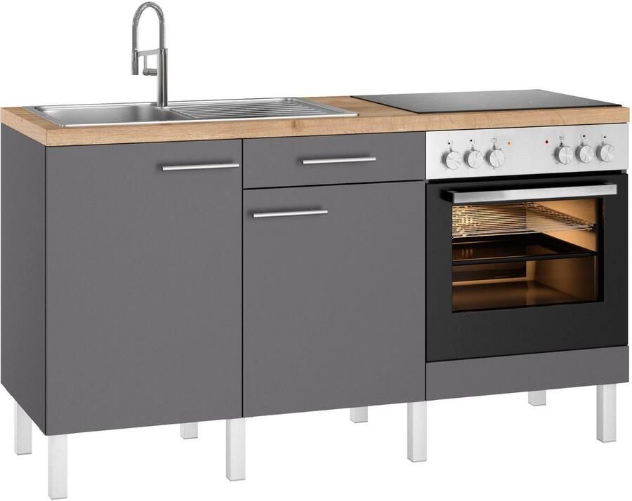 OPTIFIT Keuken Lilly Breedte 160 cm optioneel met elektrische apparaten