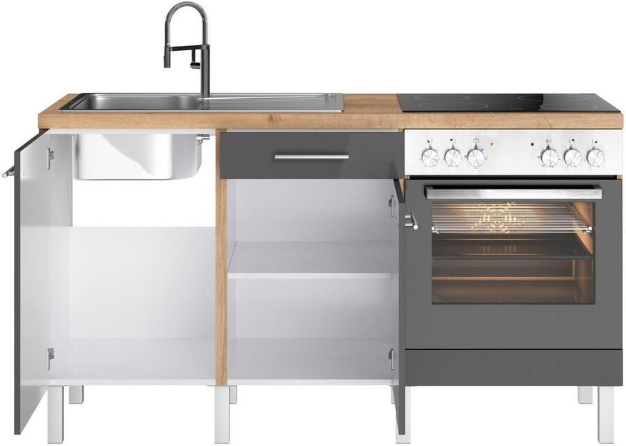 OPTIFIT Keuken Lilly Breedte 160 cm optioneel met elektrische apparaten - Foto 5