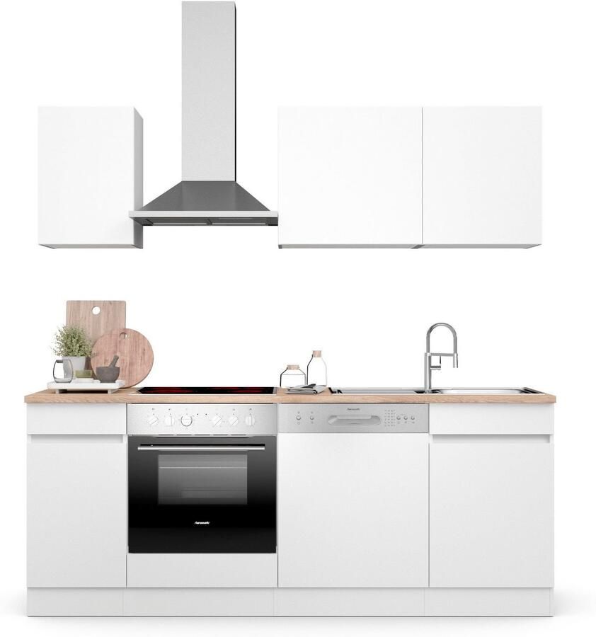 OPTIFIT Keuken Safeli Breedte 210 cm naar keuze met of zonder Hanseatic elektrische apparaten - Foto 2