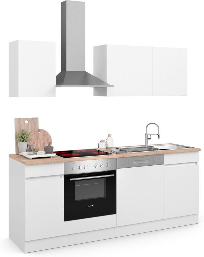 OPTIFIT Keuken Safeli Breedte 210 cm naar keuze met of zonder Hanseatic elektrische apparaten - Foto 6