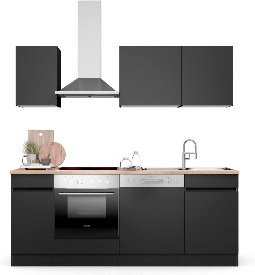 OPTIFIT Keuken Safeli Breedte 210 cm naar keuze met of zonder Hanseatic elektrische apparaten - Foto 3