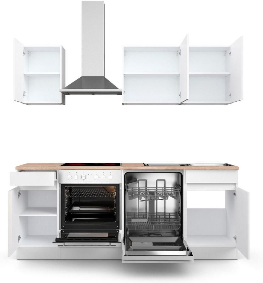 OPTIFIT Keuken Safeli Breedte 210 cm naar keuze met of zonder Hanseatic elektrische apparaten - Foto 3