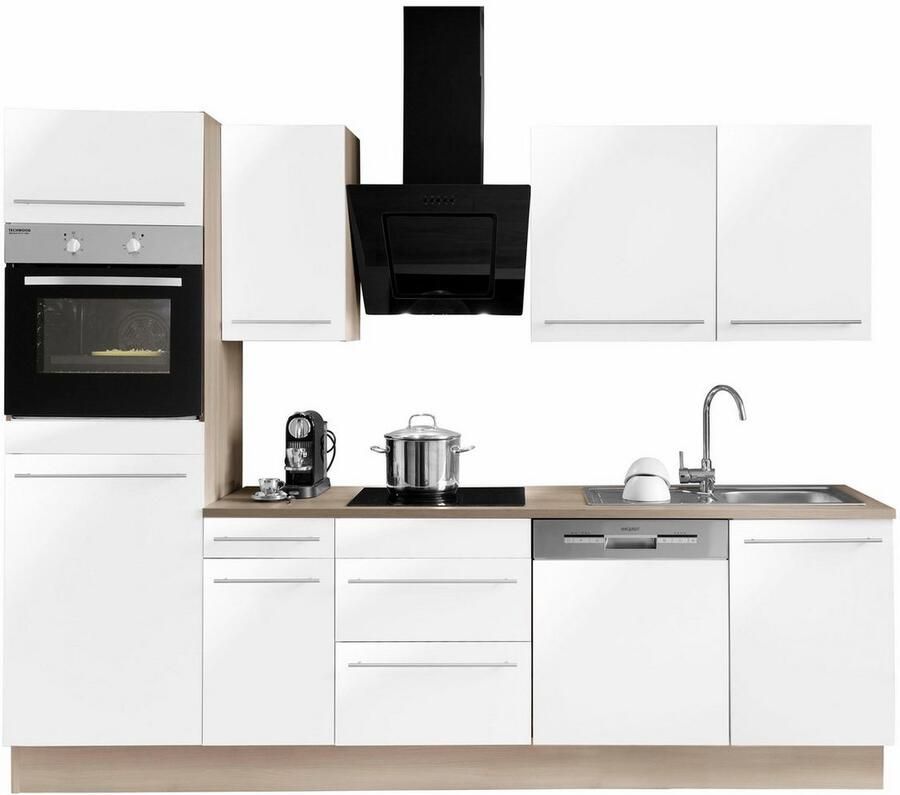 OPTIFIT Keukenblok Bern Breedte 270 cm optioneel met elektrische apparaten