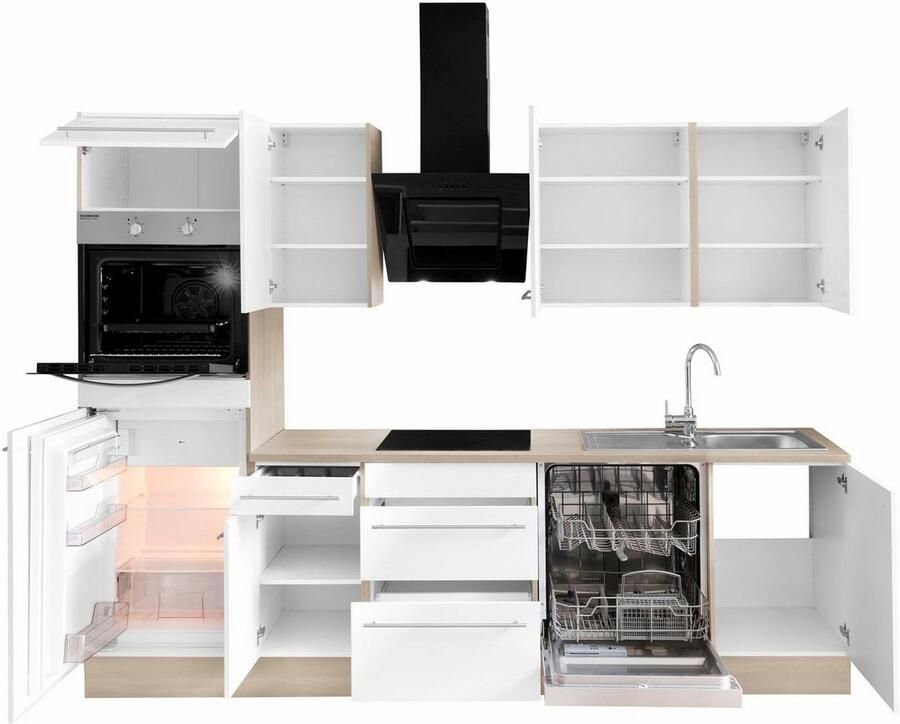 OPTIFIT Keukenblok Bern Breedte 270 cm optioneel met elektrische apparaten - Foto 2
