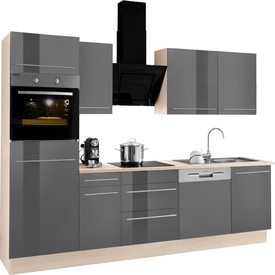 OPTIFIT Keukenblok Bern Breedte 270 cm optioneel met elektrische apparaten