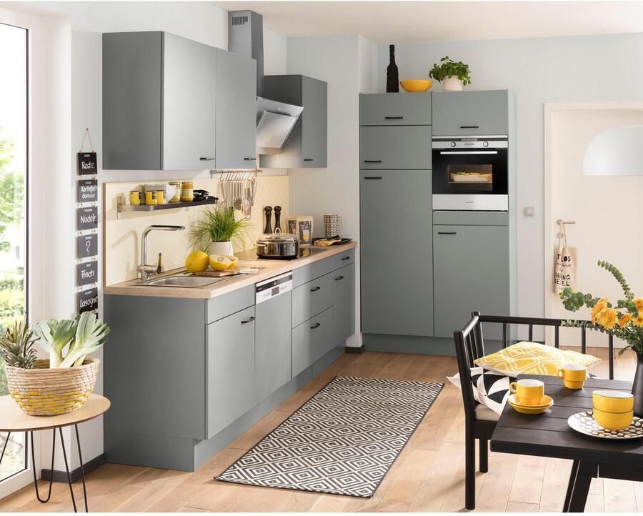 OPTIFIT Keukenblok Elga Premium keuken soft-close functie grote volledig uittrekbare lades breedte 390 cm - Foto 5