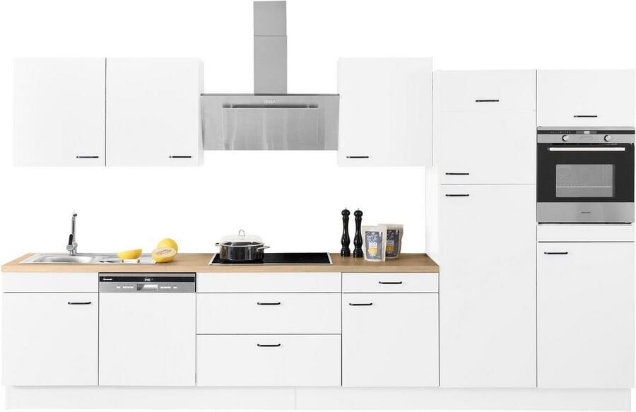OPTIFIT Keukenblok Elga Premium keuken soft-close functie grote volledig uittrekbare lades breedte 390 cm - Foto 2