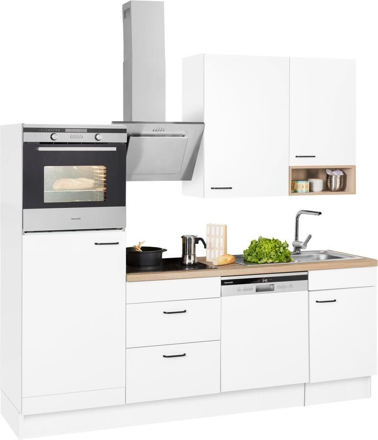 OPTIFIT Keukenblok Elga Premium keuken soft-close functie grote volledig uittrekbare lades breedte 230 cm - Foto 8