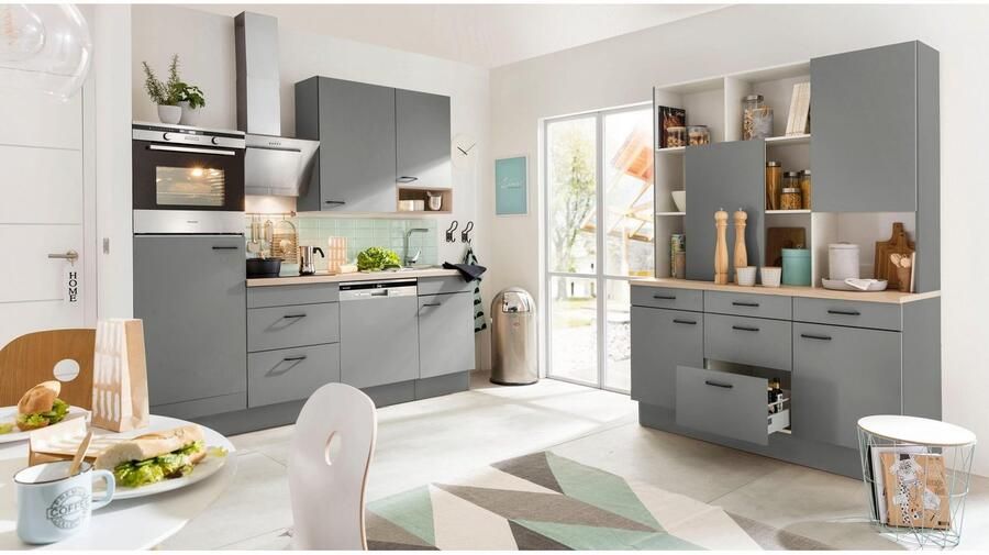 OPTIFIT Keukenblok Elga Premium keuken soft-close functie grote volledig uittrekbare lades breedte 230 cm - Foto 5