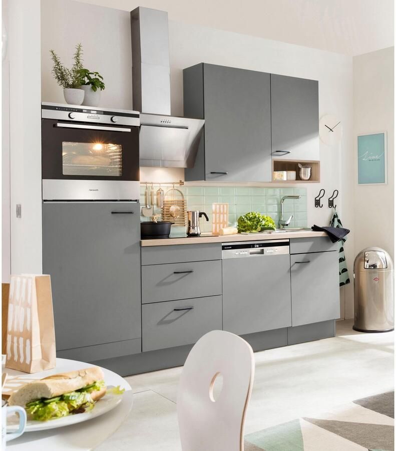 OPTIFIT Keukenblok Elga Premium keuken soft-close functie grote volledig uittrekbare lades breedte 230 cm - Foto 3