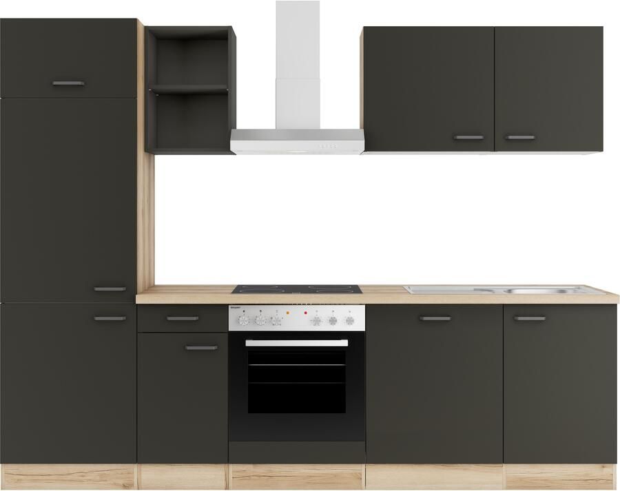 OPTIFIT Keukenblok Ester Breedte 270 cm optioneel met E-apparaten aan de zijkant omkeerbaar - Foto 7