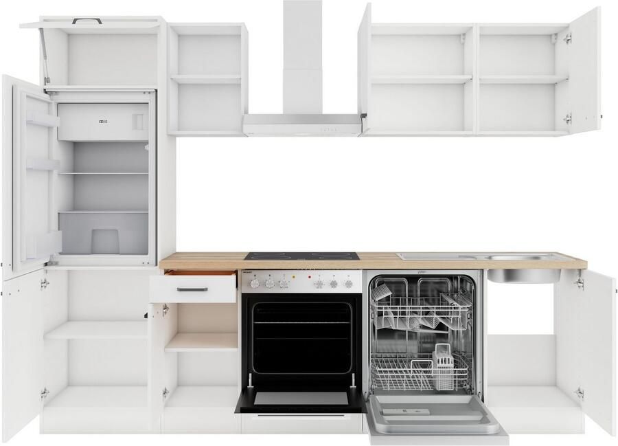 OPTIFIT Keukenblok Ester Breedte 270 cm optioneel met E-apparaten aan de zijkant omkeerbaar - Foto 3