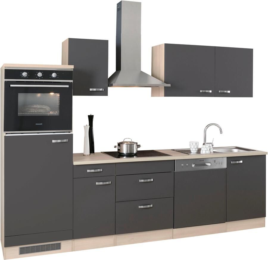 OPTIFIT Keukenblok Faro Breedte 270 cm optioneel met elektrische apparaten met werkblad - Foto 12