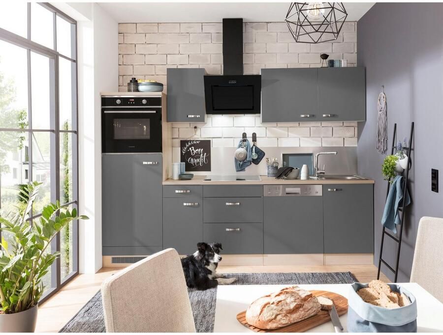 OPTIFIT Keukenblok Faro Breedte 270 cm optioneel met elektrische apparaten met werkblad - Foto 3