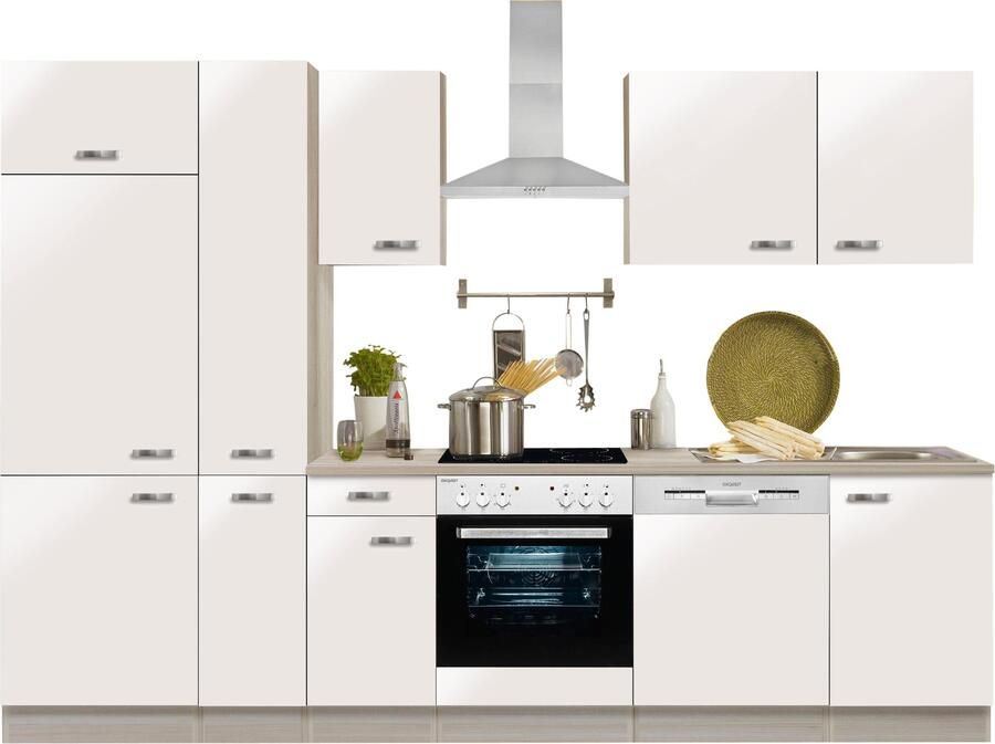 OPTIFIT Keukenblok Faro Breedte 300 cm optioneel met elektrische apparaten met apothekerskast - Foto 6