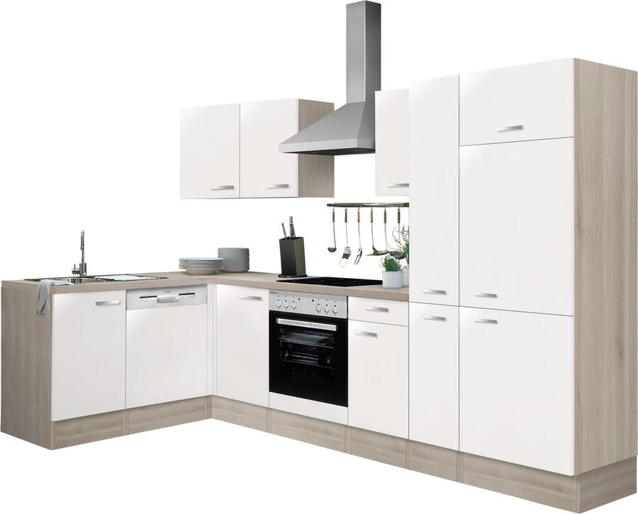 OPTIFIT Keukenblok Faro Breedte 300x175 cm naar keuze met elektrische apparaten met apothekerskast - Foto 6