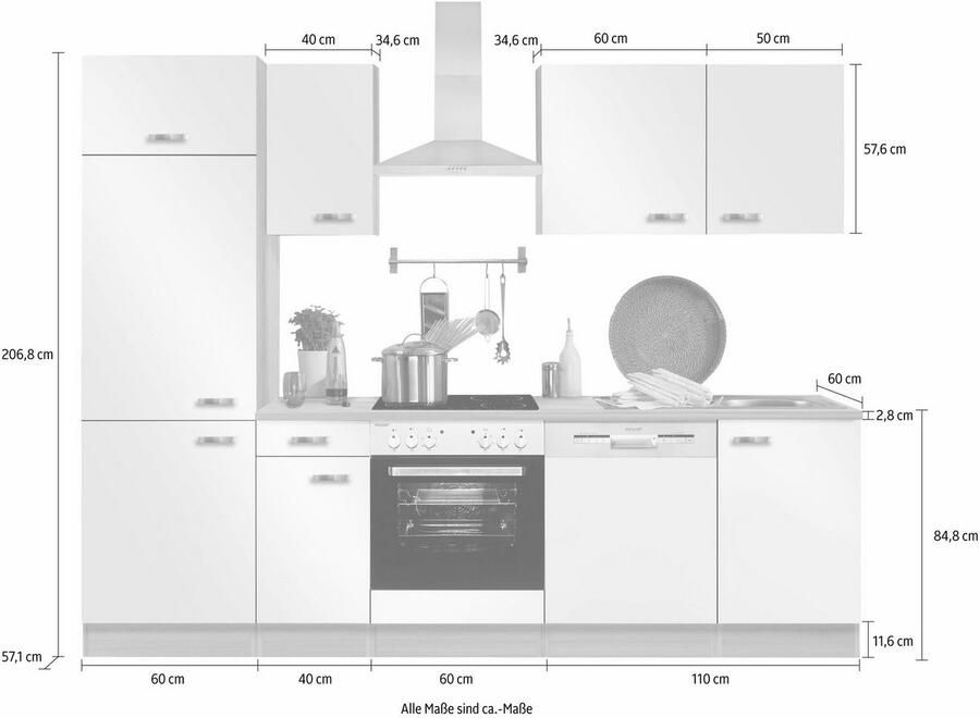 OPTIFIT Keukenblok Faro