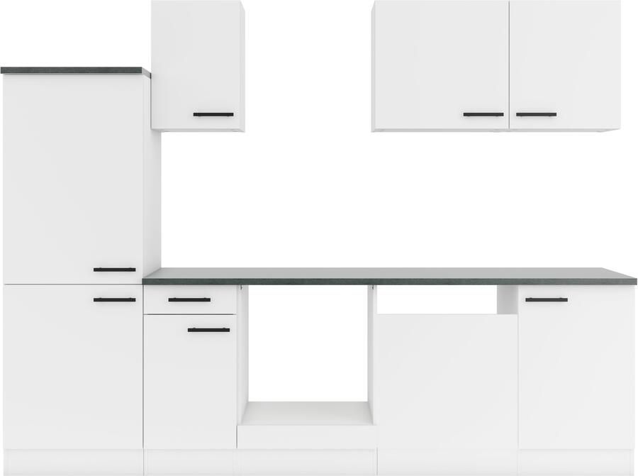 OPTIFIT Keukenblok Palma Breedte 270 cm optioneel met E-apparaten aan de zijkant omkeerbaar - Foto 3