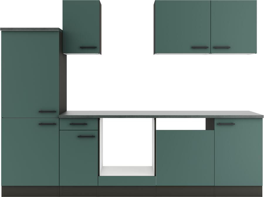 OPTIFIT Keukenblok Palma Breedte 270 cm optioneel met E-apparaten aan de zijkant omkeerbaar - Foto 4