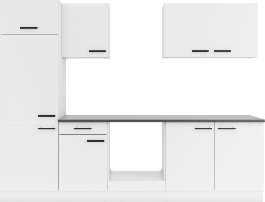 OPTIFIT Keukenblok Palma Breedte 270 cm optioneel met E-apparaten aan de zijkant omkeerbaar - Foto 2