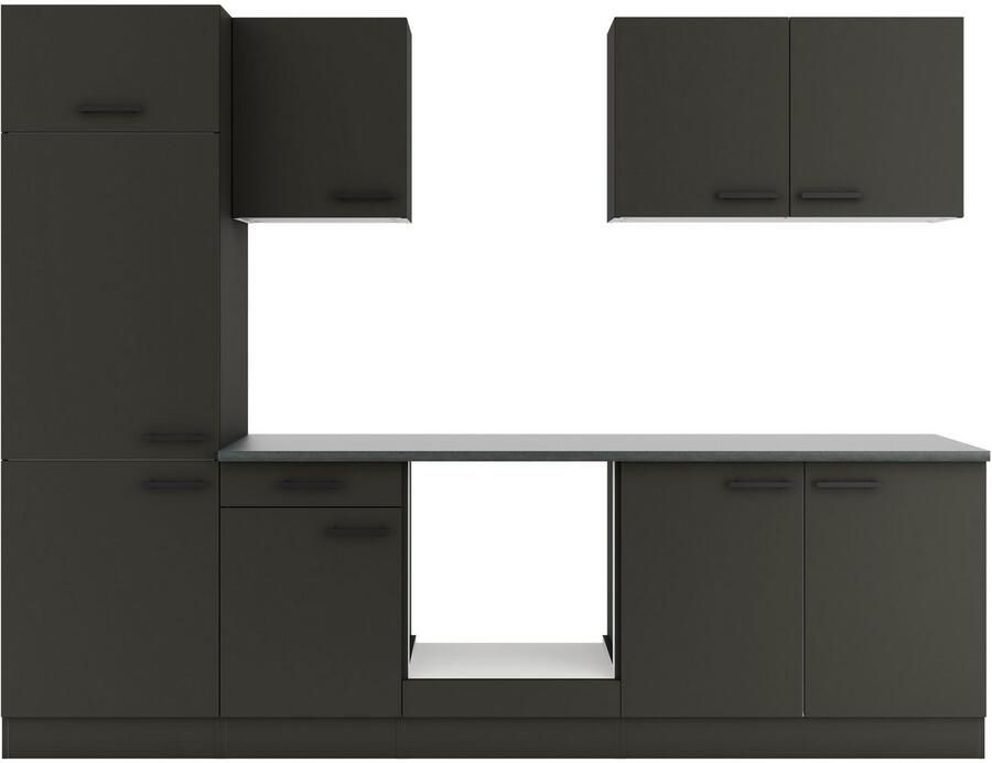 OPTIFIT Keukenblok Palma Breedte 270 cm optioneel met E-apparaten aan de zijkant omkeerbaar - Foto 2