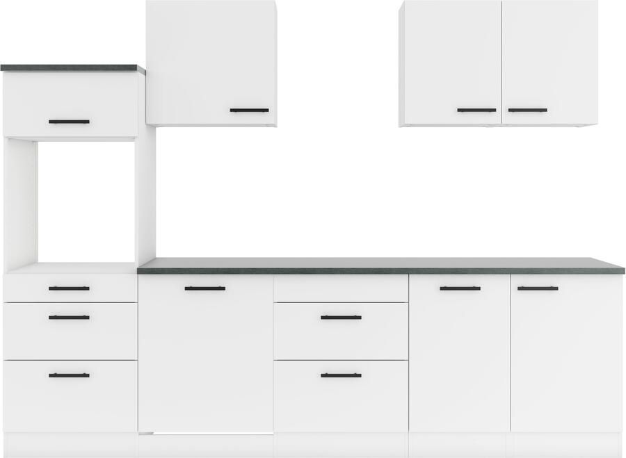 OPTIFIT Keukenblok Palma Breedte 270 cm optioneel met E-apparaten aan de zijkant omkeerbaar - Foto 3