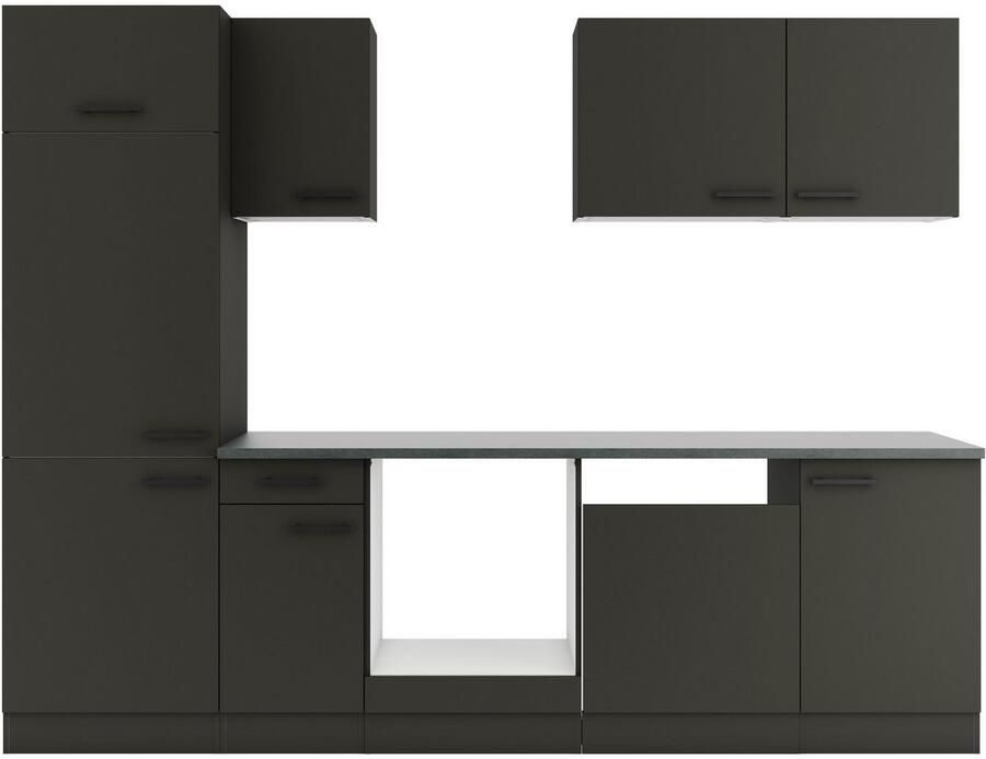 OPTIFIT Keukenblok Palma Breedte 270 cm optioneel met E-apparaten aan de zijkant omkeerbaar - Foto 2